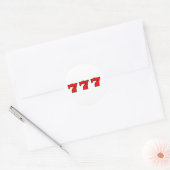777 RONDE STICKER (Envelop)