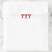 777 RONDE STICKER (Tas)