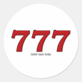 777 RONDE STICKER