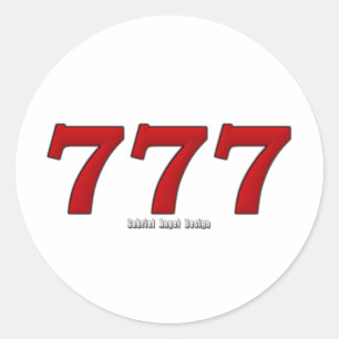 777 RONDE STICKER