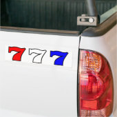 777 rood wit en blauw bumpersticker (Op Truck)