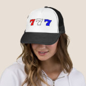 777 rood wit en blauw trucker pet (In situ)