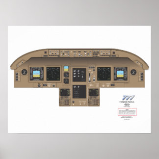 777 Voorwaarts Poster van flatpanels