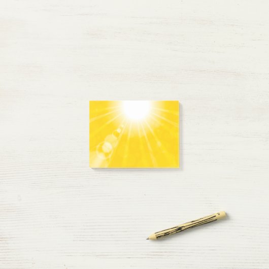 7781Sun-achtergrond Post-it® Notes (Op bureau)