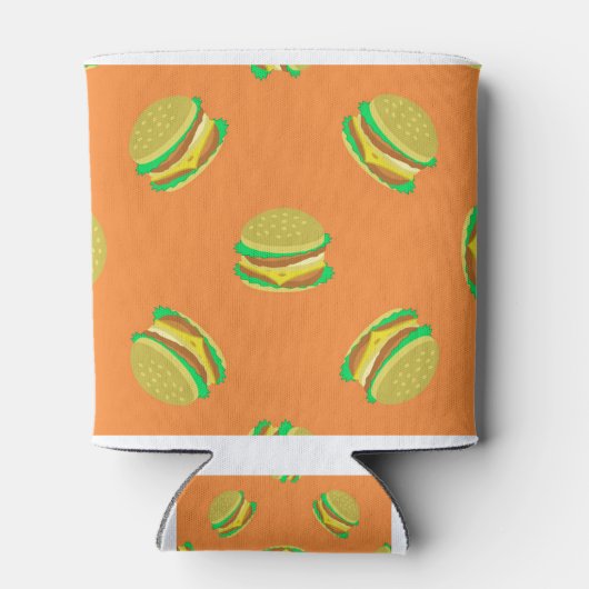 7785Hamburger achtergrond Blikjeskoeler (Achterkant)