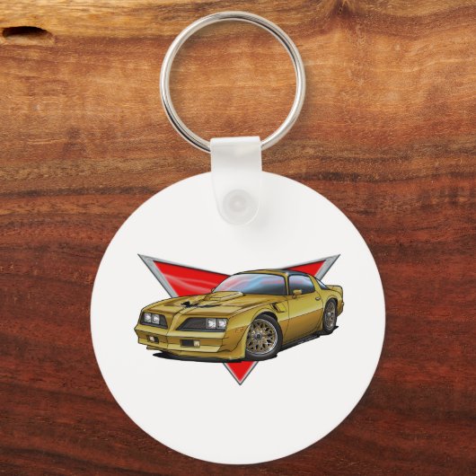 77-78 Gold Firebird Sleutelhanger (Voorkant)