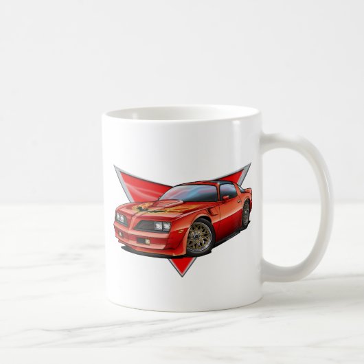 77-78 Red Firebird TA Koffiemok (Rechts)
