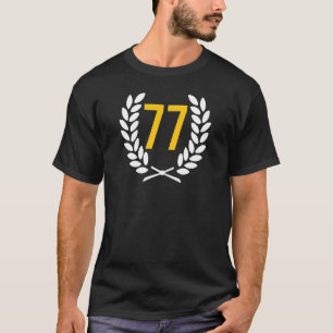 77 Aantal verjaardag 77 jaar Jubileum 77 jubileum T-shirt