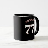 77 Geen Signaal Zwarte Mok (Voorkant rechts)