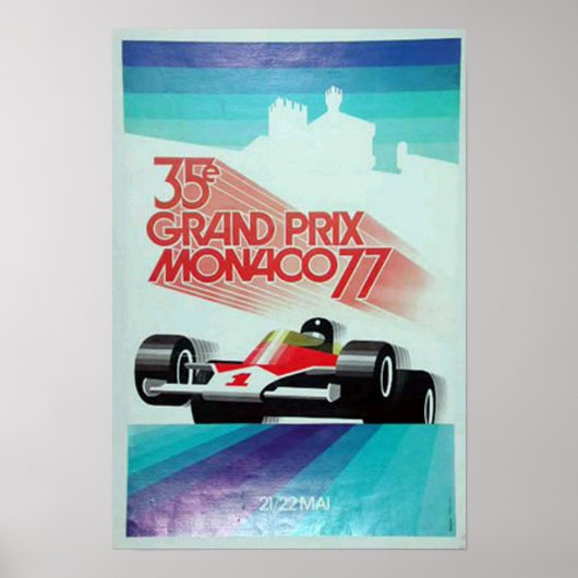 77 grote prix - reclame in monico poster (Voorkant)