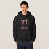 77 Het is mijn verjaardag 77 jaar oud Happy 77th B Hoodie (Voorkant volledig)