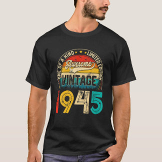 77 jaar Old Bday  1945 Limited Edition 77th T-shirt
