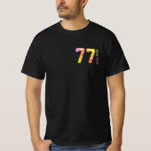 77 jaar oud 77 jaar zeven jaar oud t-shirt (Voorkant)