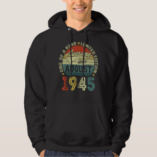 77 jaar oud Geweldige sinds augustus 1945 77th Hoodie