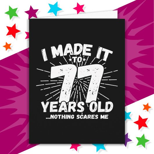 77 Jaar Oud Sarcastisch Meme Grappige 77e Verjaard Kaart