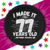 77 Jaar Oud Sarcastisch Meme Grappige 77e Verjaard Papieren Bordje