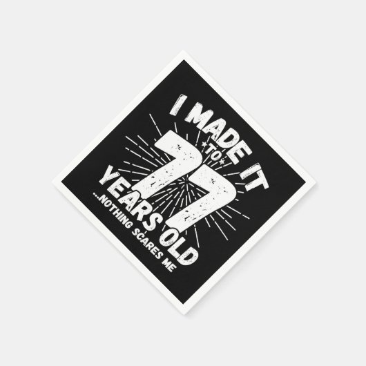 77 Jaar Oud Sarcastisch Meme Grappige 77e Verjaard Servet (Hoek)