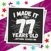 77 Jaar Oud Sarcastisch Meme Grappige 77e Verjaard Servet