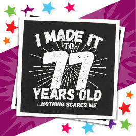 77 Jaar Oud Sarcastisch Meme Grappige 77e Verjaard Servet