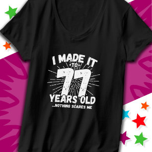 77 Jaar Oud Sarcastisch Meme Grappige 77e Verjaard T-shirt