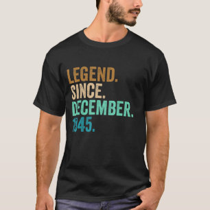 77 jaar oude 77e verjaardag Legende sinds 1 decemb T-shirt