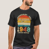 77 jaar oude Bday 1948 Geweldige 77e verjaardagsca T-shirt (Voorkant)