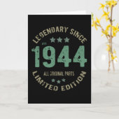 77 jaar oude bday Legend 77th Birthday Kaart (Gele Bloem)