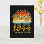 77 jaar oude dag 1944 Geweldige sinds 77e verjaard Kaart (Gele Bloem)