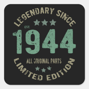 77 jaar oude dag Legend 77e verjaardag Vierkante Sticker
