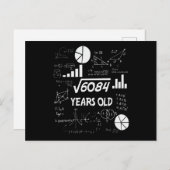 77 jaar oude dagelijkse Wiskunde leraar 77e verjaa Briefkaart (Voorkant / Achterkant)