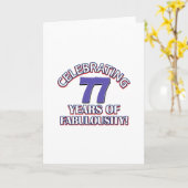 77 jaar oude design kaart (Gele Bloem)