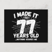 77 Jaar Oude Sarcastische Meme Grappige 77ste Verj Briefkaart (Voorkant)