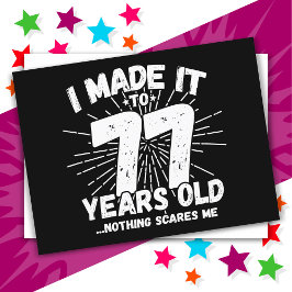 77 Jaar Oude Sarcastische Meme Leuk 77e Verjaardag Briefkaart