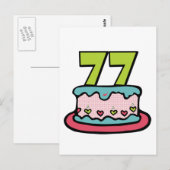 77 jaar oude vogelbeker briefkaart (Voorkant / Achterkant)