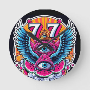 77-mazzel ronde klok