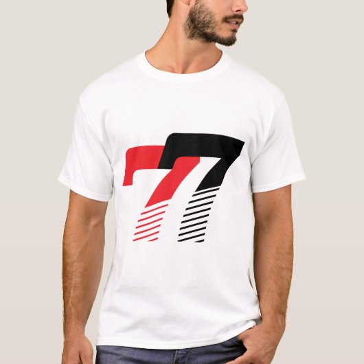 77 Modern Sport Design T-shirt (Voorkant)