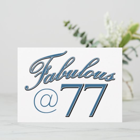 77 verjaardag designs (Staand voorkant)