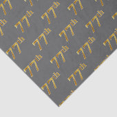 77e (77e) evenement grijs, Faux Gold Tissuepapier (Detail)