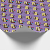 77e Birthday Cake met kaarsen Cadeaupapier (Hoek)