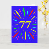 77e 'Birthday Explosion'-Kaart Kaart (Gele Bloem)