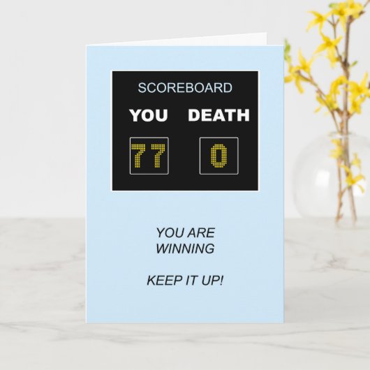 77e jaarlijkse scorebord kaart (Gele Bloem)