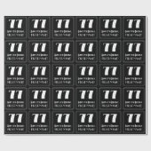 77e verjaardag - Art Deco geïnspireerde look "77", Cadeaupapier (Vlak)