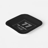 77e verjaardag — Art Deco Geïnspireerde look "77"  Papieren Bordje (Gebogen)