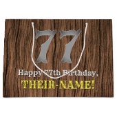 77e verjaardag: Country Western geïnspireerd uiter Groot Cadeauzakje (Voorkant)