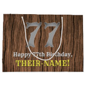 77e verjaardag: Country Western geïnspireerd uiter Groot Cadeauzakje (Achterkant)