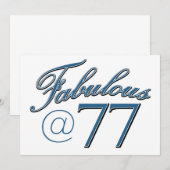 77e verjaardag designs (Voorkant / Achterkant)