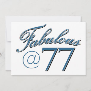 77e verjaardag designs