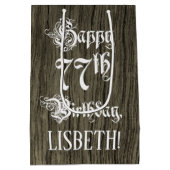 77e verjaardag: Fancy, Faux Hood Kijk + Aangepaste Medium Cadeauzakje (Achterkant)