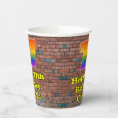 77e verjaardag: Fun Graffiti-geïnspireerde regenbo Papieren Bekers (Links)