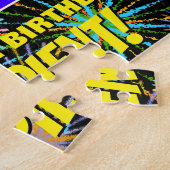 77e verjaardag: Fun, kleurrijk gevuurwerk Legpuzzel (Zijkant)
